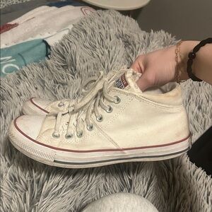 Converse Women's Off-White High-Top Sneakers